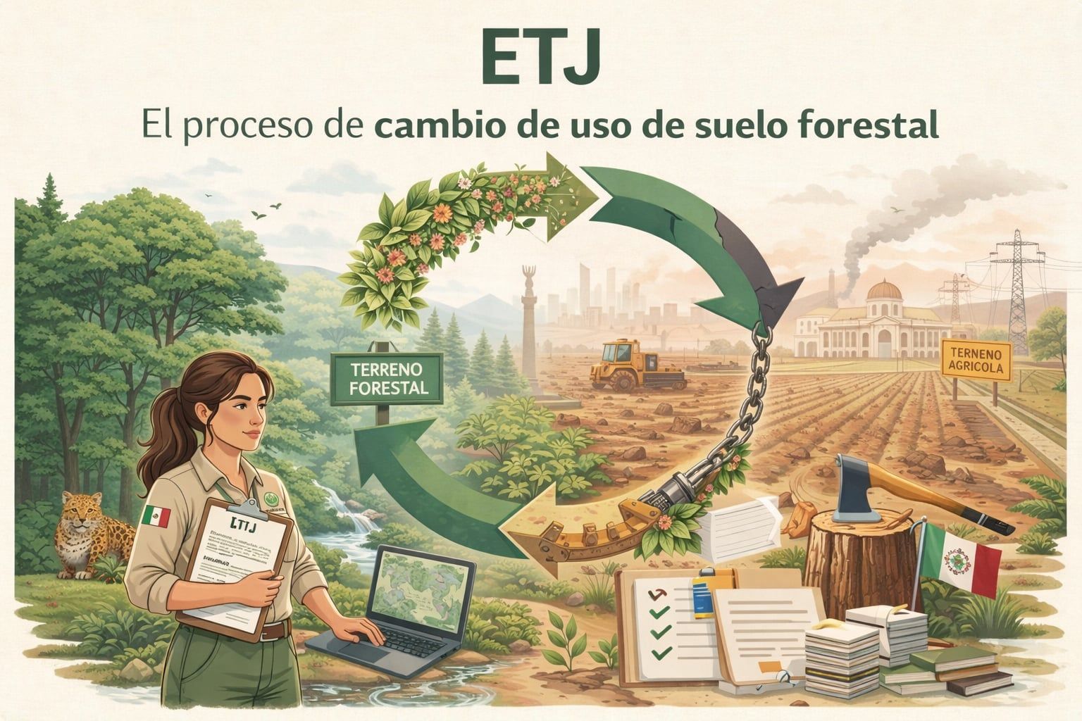 ETJ: El proceso de cambio de uso de suelo forestal